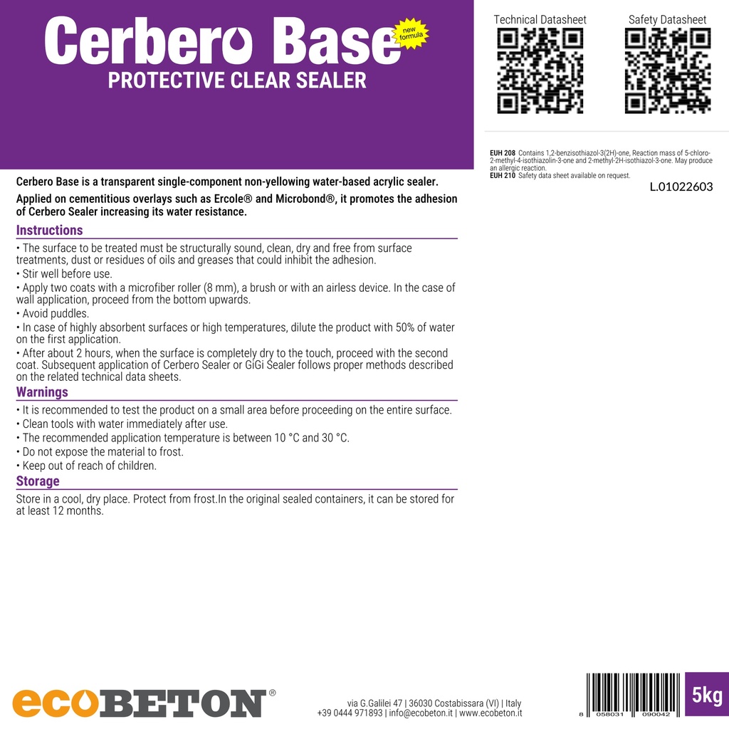 Cerbero Base Label 5kg