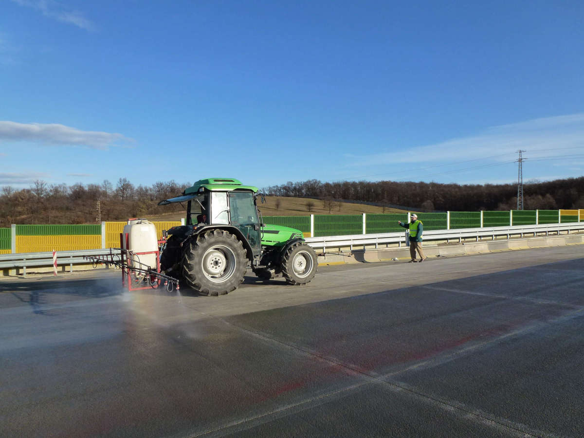 Ecobeton Pavishield na autostradzie
